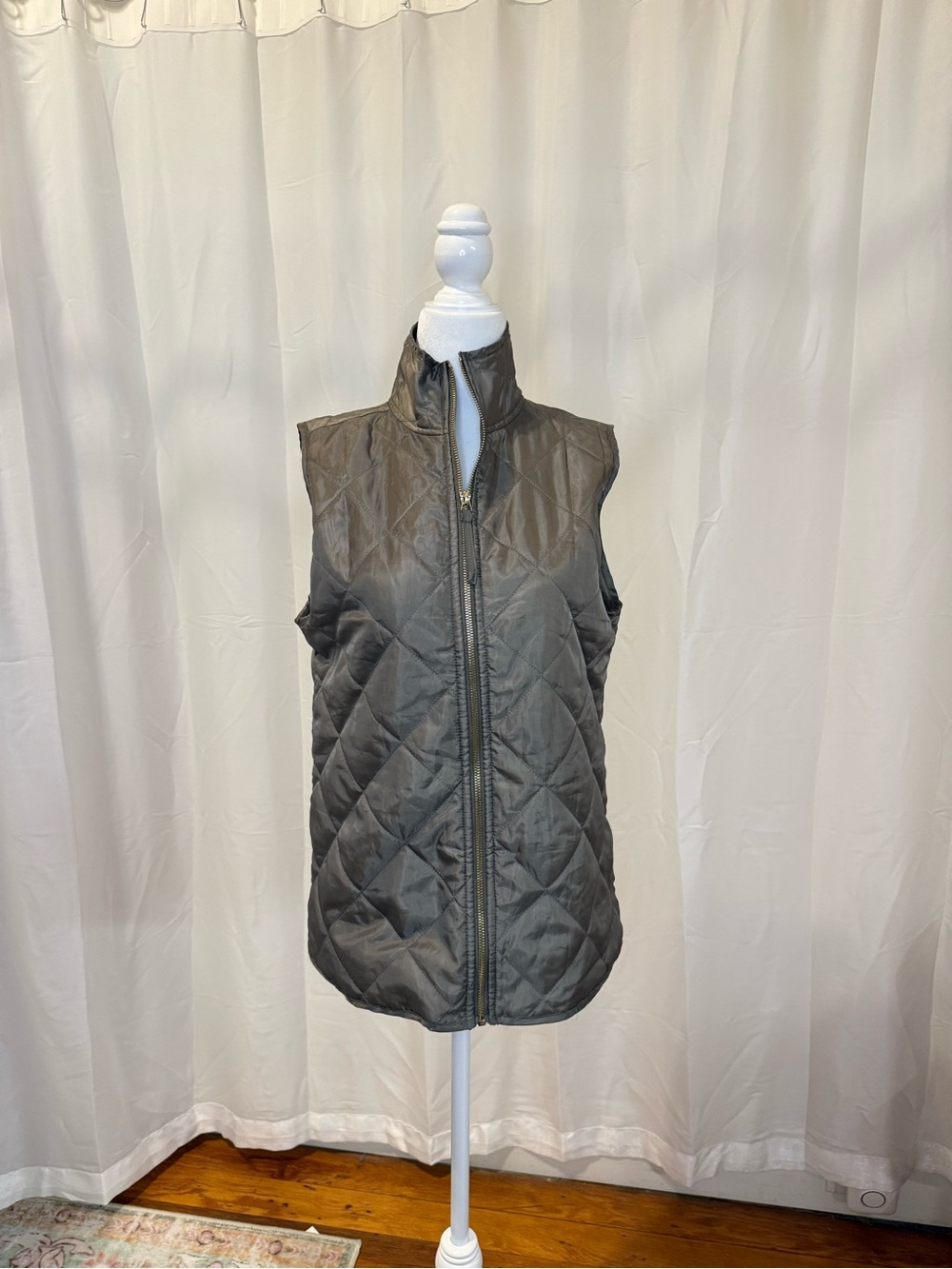 Mud Pie Brown Quilted Vest
